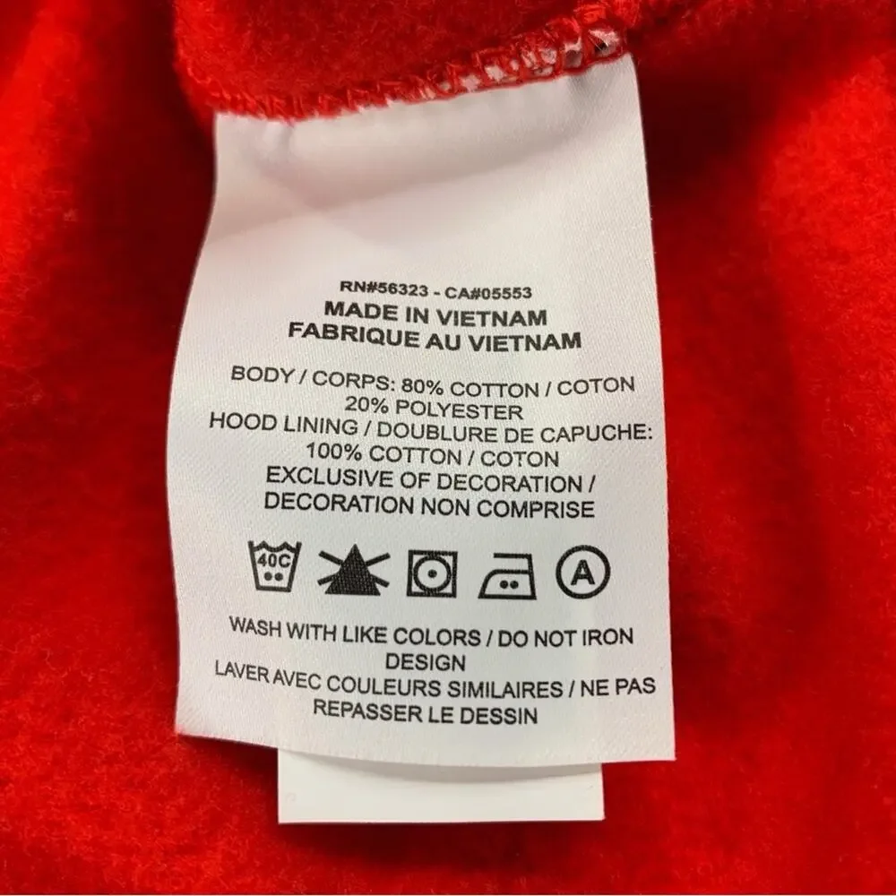 Nike Red Team USA Club Fleece Pullover Hoodie Sweatshirt Size XL